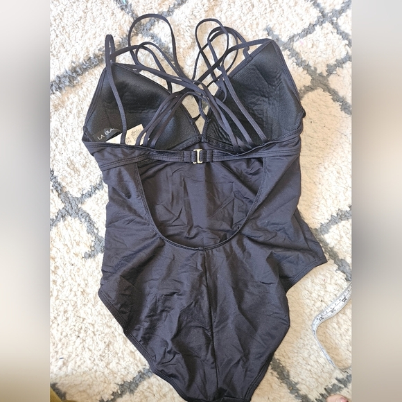 La Blanca one piece strappy bathing suit size 8 - Picture 4 of 5